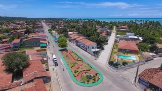 Vista de Paripueira, Alagoas, com o litoral ao fundo